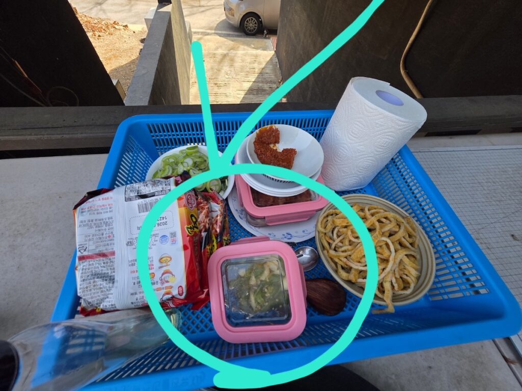 Best Korean Airtight LocknLock Containers for Smelly Food Storage filled with kimchi.