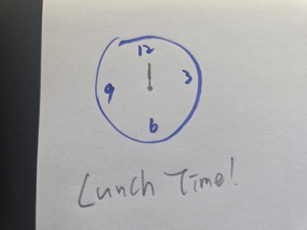 5 Secrets of the Korean Lunch Rush sketched on a napkin showing the junior mission strategy